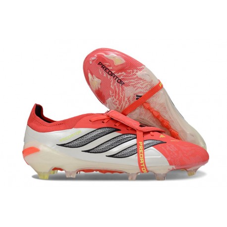 Zapatillas adidas Predator 26 Elite FT FG Rojo Lúcido Negro Ftwr Blanco