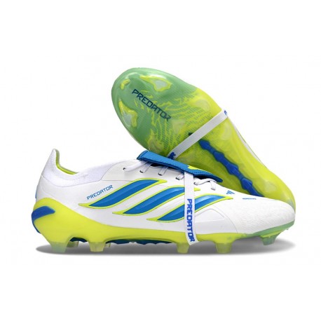 Zapatillas adidas Predator 26 Elite FT FG Blanco Azul Amarillo
