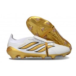 Zapatillas adidas Predator 26 Elite FT FG Blanco Dorado