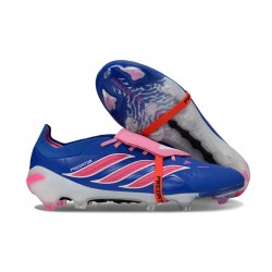 Zapatillas adidas Predator 26 Elite FT FG Azul Carrera Explosión Rosa