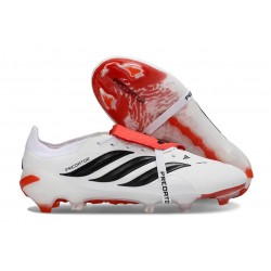 Zapatillas adidas Predator 26 Elite FT FG Blanco Negro Rojo