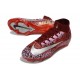 Zapatos de Fútbol Nike Mercurial Superfly X Elite FG Rojo Plateada