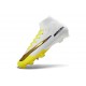 Zapatos de Fútbol Nike Mercurial Superfly X Elite FG Blanco Dorada Amarillo