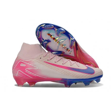 Zapatos de Fútbol Nike Mercurial Superfly X Elite FG Rosa Azul