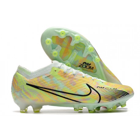 Nike Mercurial Vapor 13 Elite AG-Pro Mbappe Gris Dorado Metalizado Verde