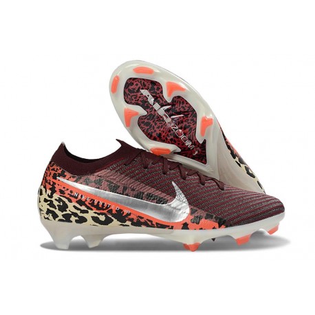 Zapatos Nike Mercurial Vapor XVI Elite FG Rojo Plateado Negro