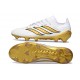 Bota de Futbol adidas Predator 26 Elite FG Blanco Dorado