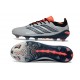 Bota de Futbol adidas Predator 26 Elite FG Gris Negro Rojo