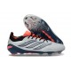 Bota de Futbol adidas Predator 26 Elite FG Gris Negro Rojo