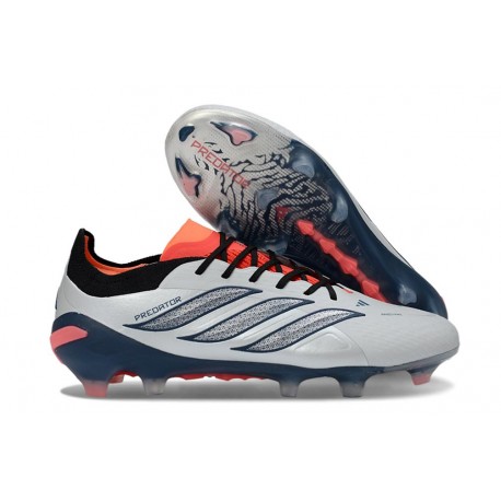Bota de Futbol adidas Predator 26 Elite FG Gris Negro Rojo