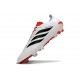 Bota de Futbol adidas Predator 26 Elite FG Blanco Negro Rojo