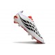 Bota de Futbol adidas Predator 26 Elite FG Blanco Negro Rojo