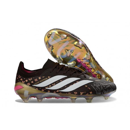 Zapatos de Fútbol adidas Predator Elite L FG Negro Blanco Dorado