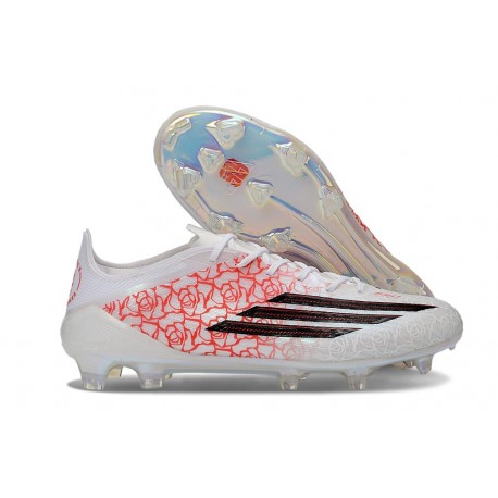 Zapatos de Fútbol adidas F50 Elite FG X Lamine Yamal Blanco Negro Rojo