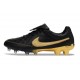 Zapatos Nike Tiempo SE Elite FG Negro Dorado