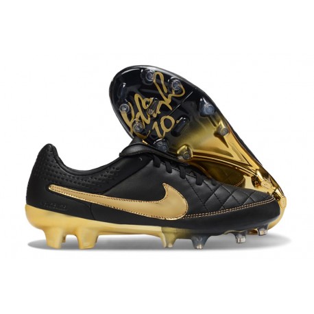 Zapatos Nike Tiempo SE Elite FG Negro Dorado