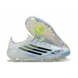 Zapatos de Fútbol adidas F50 Elite FG Blanco Azul Negro