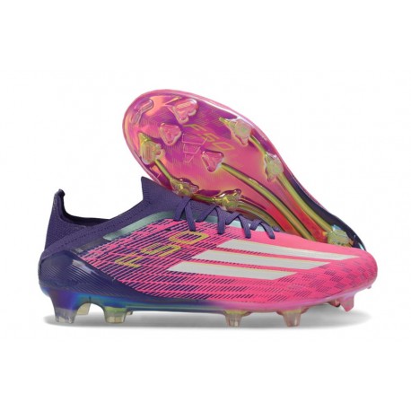 Zapatos de Fútbol adidas F50 Elite FG Rosa Morado Blanco
