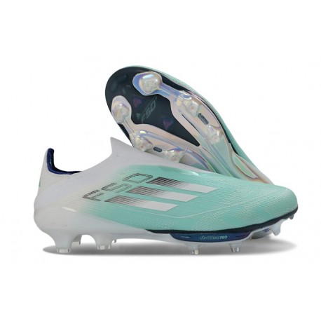 Bota de Futbol Adidas F50 + LL FG Verde Plateada Blanco
