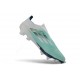 Bota de Futbol Adidas F50 + LL FG Verde Plateada Blanco
