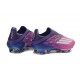 Bota de Futbol Adidas F50 + LL FG Violeta Rosa Blanco
