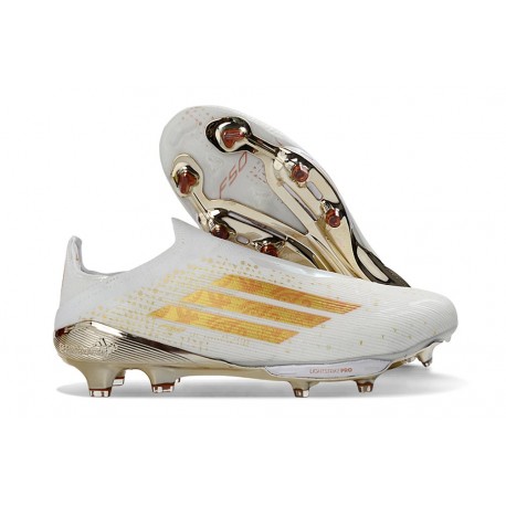 Bota de Futbol Adidas F50 + LL FG Bianco Dorada