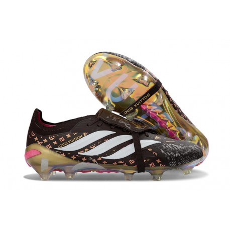 Zapatillas adidas Predator 26 Elite FT FG Negro Dorado Blanco