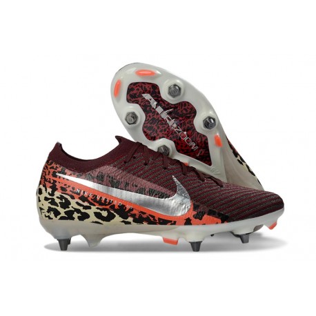 Nike Mercurial Vapor XVI Elite SG-Pro United - Borgoña Plata Metálica Rojo Fósil