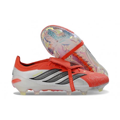 Zapatillas adidas Predator 26 Elite FT FG Rojo Lúcido Negro Ftwr Blanco