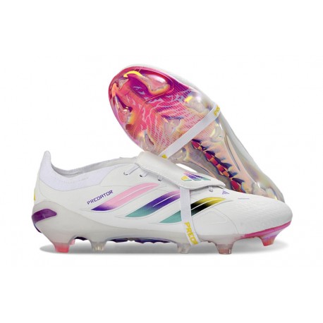 Zapatillas adidas Predator 26 Elite FT FG Blanco Rosa