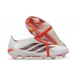 Zapatillas adidas Predator 26 Elite FT FG Blanco Rojo Negro