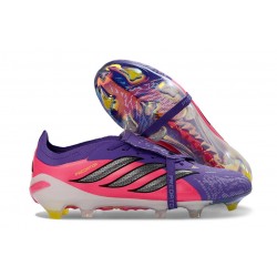 Zapatillas adidas Predator 26 Elite FT FG Violeta Rosa