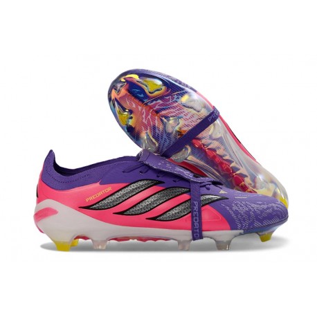 Zapatillas adidas Predator 26 Elite FT FG Violeta Rosa