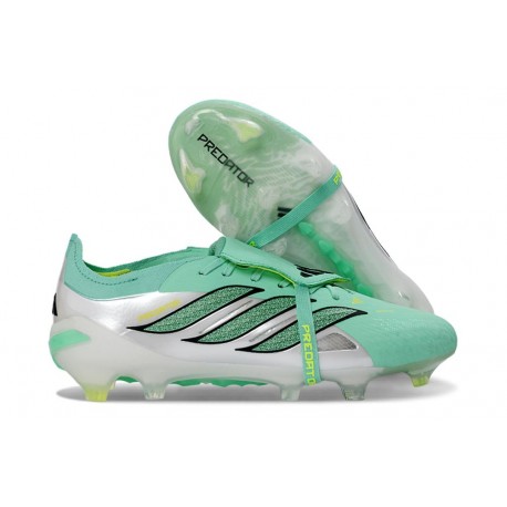 Zapatillas adidas Predator 26 Elite FT FG Verde Plateada