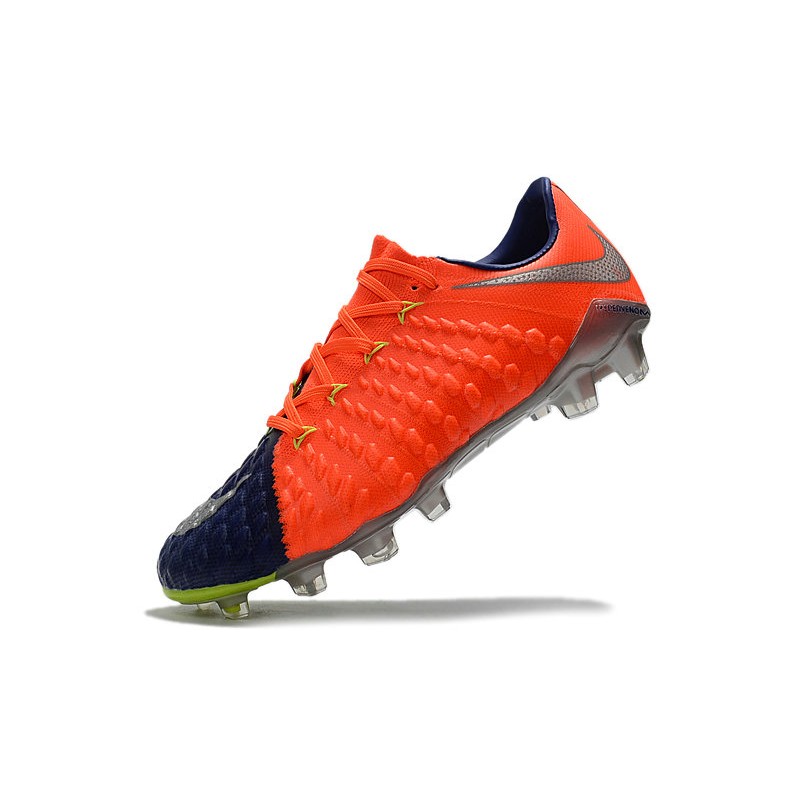 Botas de fútbol Nike Hypervenom Phantom III FG ACC - Naranja Azul Profundo