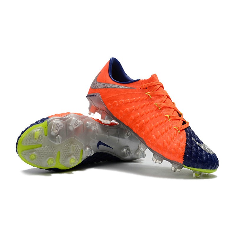 Botas de fútbol Nike Hypervenom Phantom III FG ACC - Naranja Azul Profundo