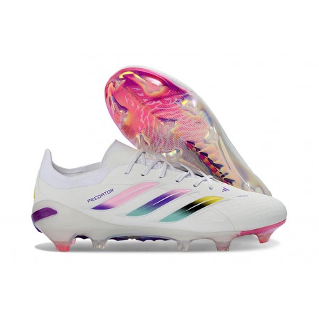 Zapatos de Fútbol adidas Predator Elite L FG Blanco Rosa