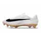 Zapatos de Fútbol Nike Mercurial Vapor 17 Elite FG Blanco Negro Dorado