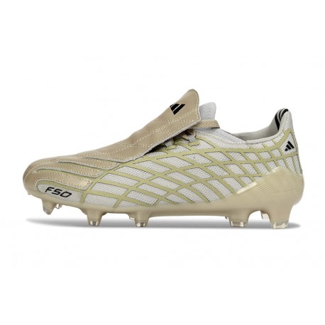 Tacos de Futbol adidas F50 Spider Elite FG Dorada Gris