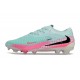Zapatillas Nike Phantom 6 Elite L FG Pistachio Frost Hyper Pink Negro