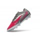 Zapatillas de Fútbol Nike Phantom 6 Elite L FG Hyper Pink Plata Metálica Gris
