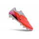 Zapatillas de Fútbol Nike Phantom 6 Elite L FG Carmesí Brillante Rosa Gris Negro