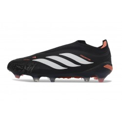 Bota de Futbol adidas Predator Elite Laceless FG Negro Blanco