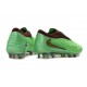 Zapatillas de Fútbol Nike Phantom 6 Elite L FG Verde Dorado