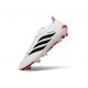 Bota de Futbol adidas Predator Elite Laceless FG Blanco Negro Rojo