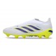 Bota de Futbol adidas Predator Elite Laceless FG Blanco Azul Amarillo