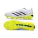 Bota de Futbol adidas Predator Elite Laceless FG Blanco Azul Amarillo