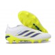 Bota de Futbol adidas Predator Elite Laceless FG Blanco Azul Amarillo