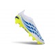Bota de Futbol adidas Predator Elite Laceless FG Blanco Azul Amarillo