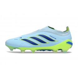 Bota de Futbol adidas Predator Elite Laceless FG Azul